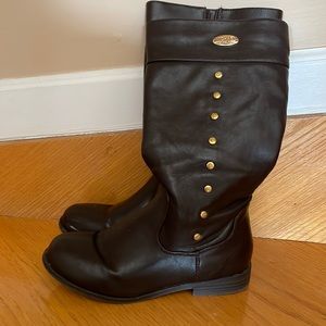 Michael Kors brown riding boots size 4